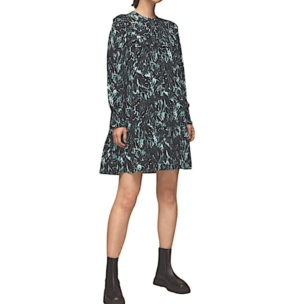 Aritzia Wilfred  Long Sleeps Bottom Down Mini  Dress Size M